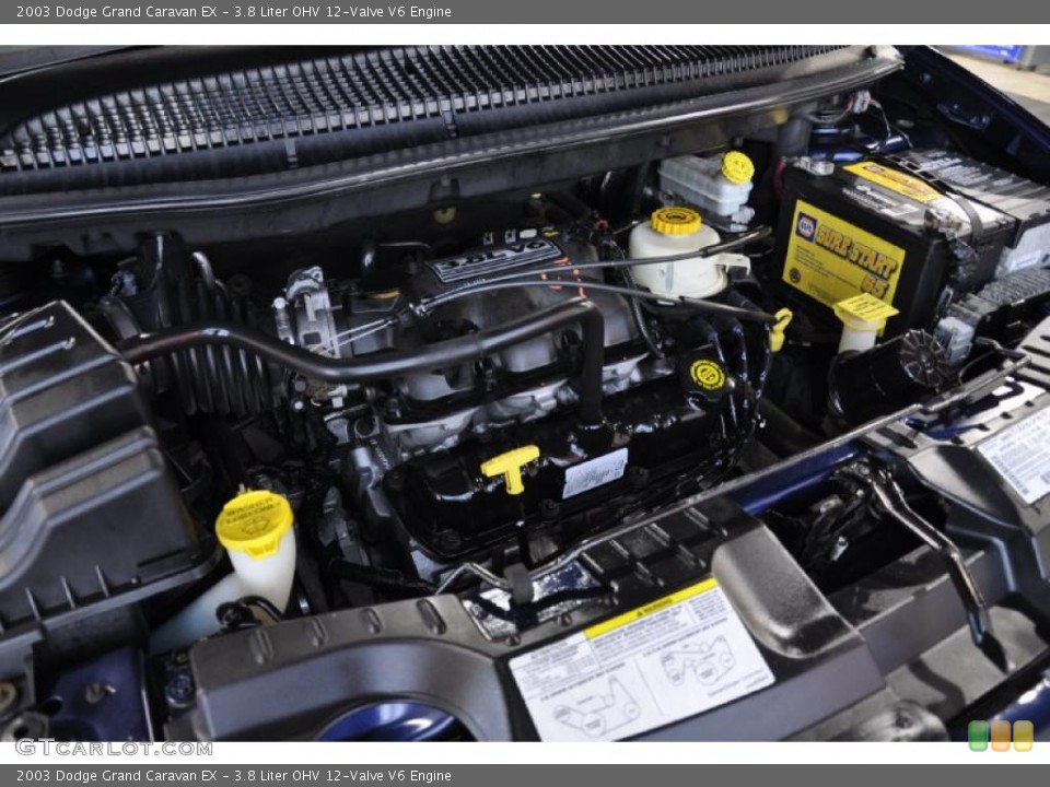 3.8 Liter OHV 12-Valve V6 Engine for the 2003 Dodge Grand Caravan #49472628