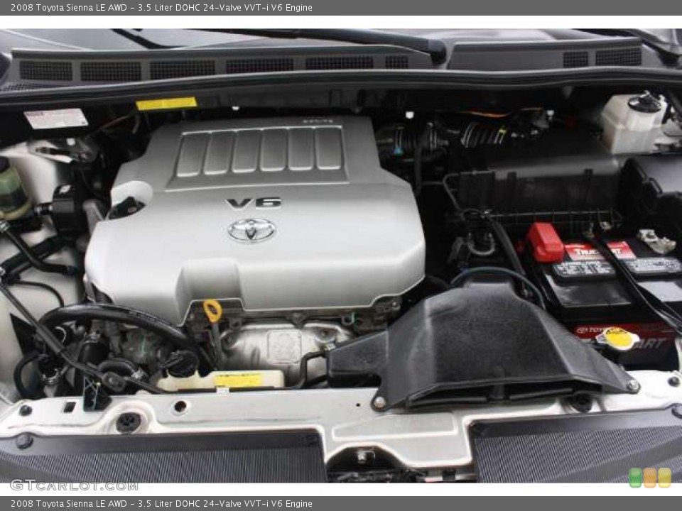 3.5 Liter DOHC 24-Valve VVT-i V6 Engine for the 2008 Toyota Sienna #49472718