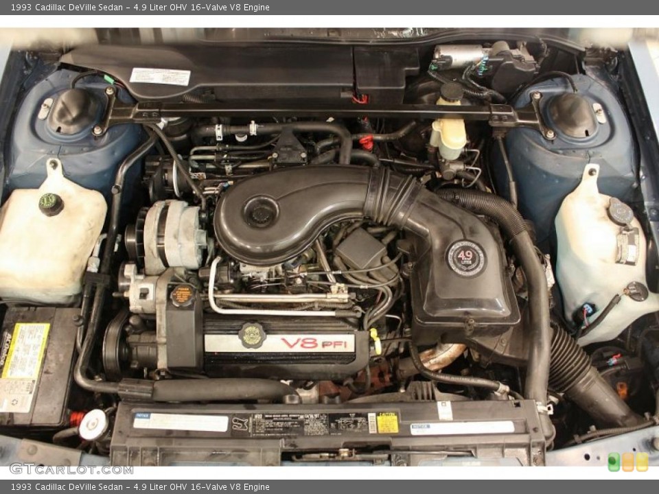 4.9 Liter OHV 16-Valve V8 1993 Cadillac DeVille Engine