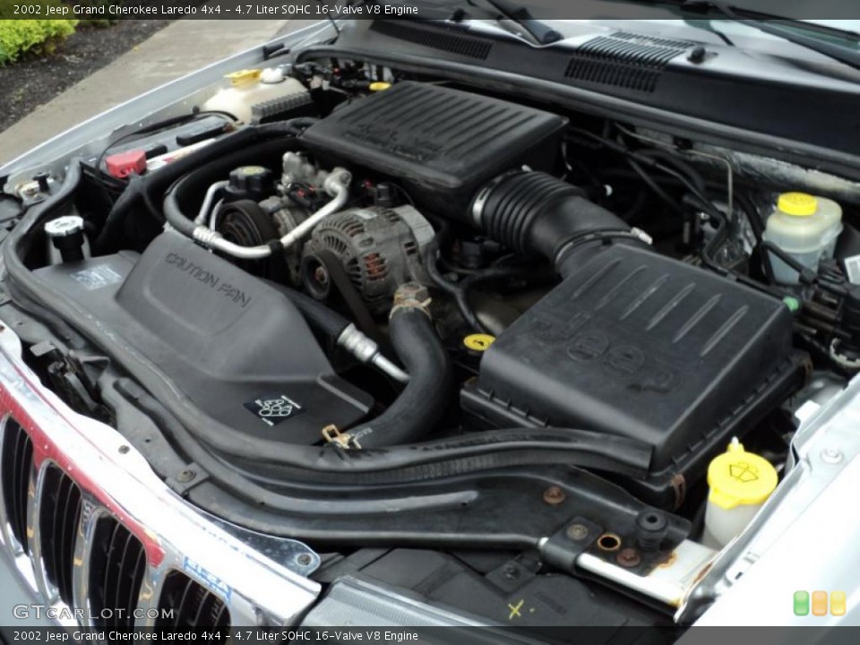 4.7 Liter SOHC 16-Valve V8 Engine for the 2002 Jeep Grand Cherokee #49488021