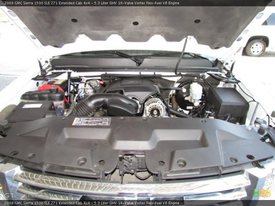 5.3 Liter OHV 16-Valve Vortec Flex-Fuel V8 Engine for the 2009 GMC Sierra 1500 #49497357