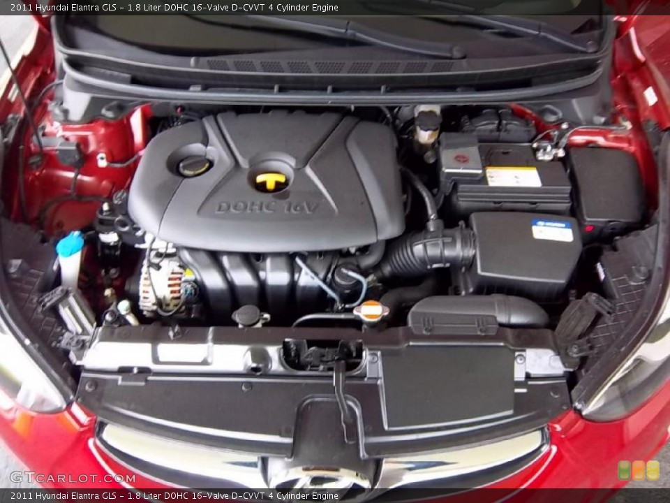 1.8 Liter DOHC 16-Valve D-CVVT 4 Cylinder Engine for the 2011 Hyundai Elantra #49517051
