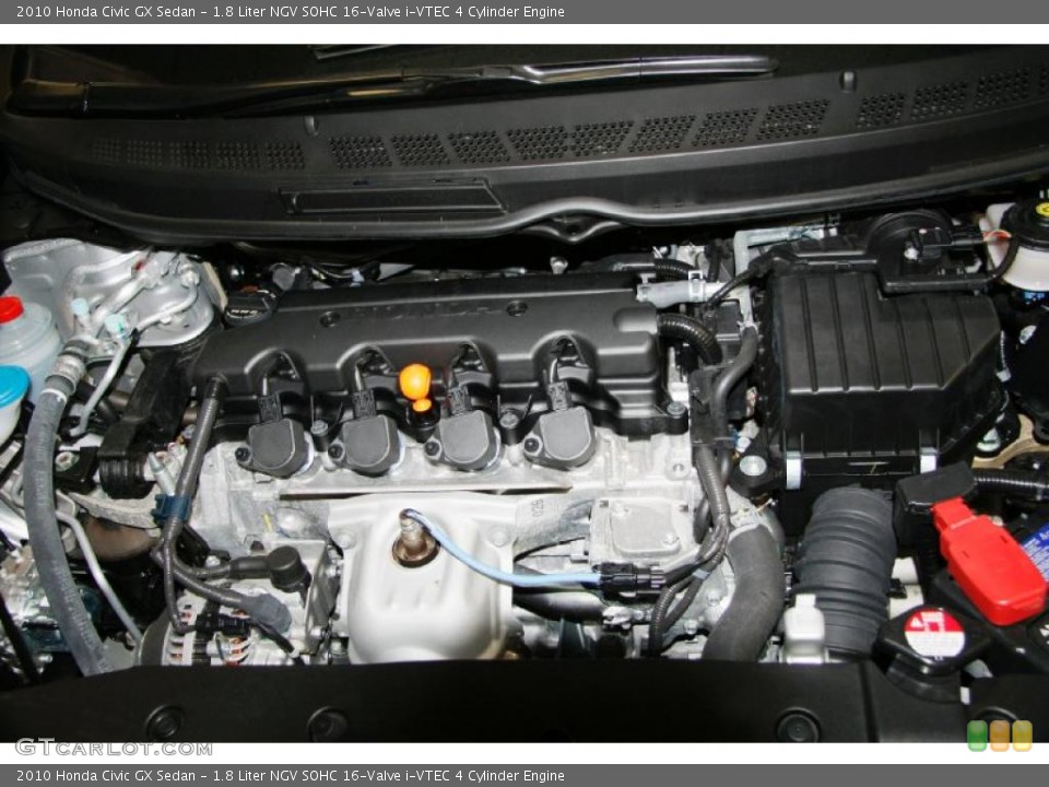 1.8 Liter NGV SOHC 16-Valve i-VTEC 4 Cylinder 2010 Honda Civic Engine