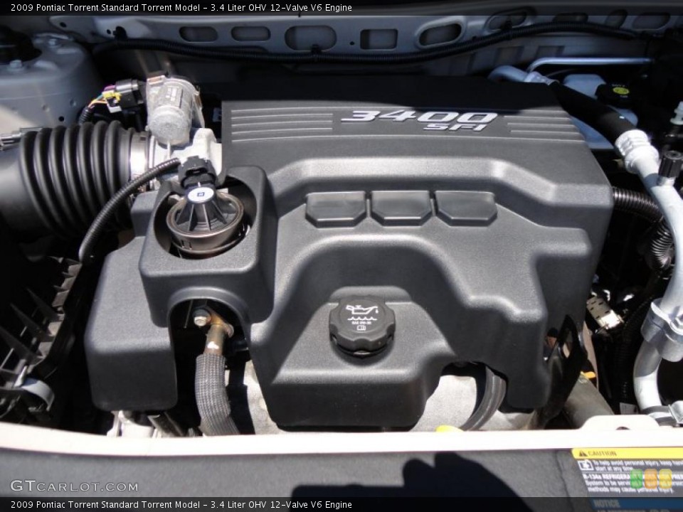 3.4 Liter OHV 12-Valve V6 Engine for the 2009 Pontiac Torrent #49527311