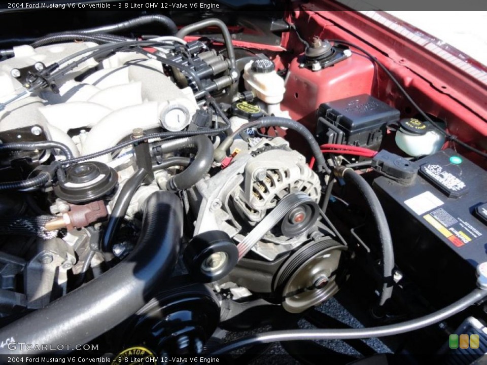 3.8 Liter OHV 12-Valve V6 Engine for the 2004 Ford Mustang #49529348