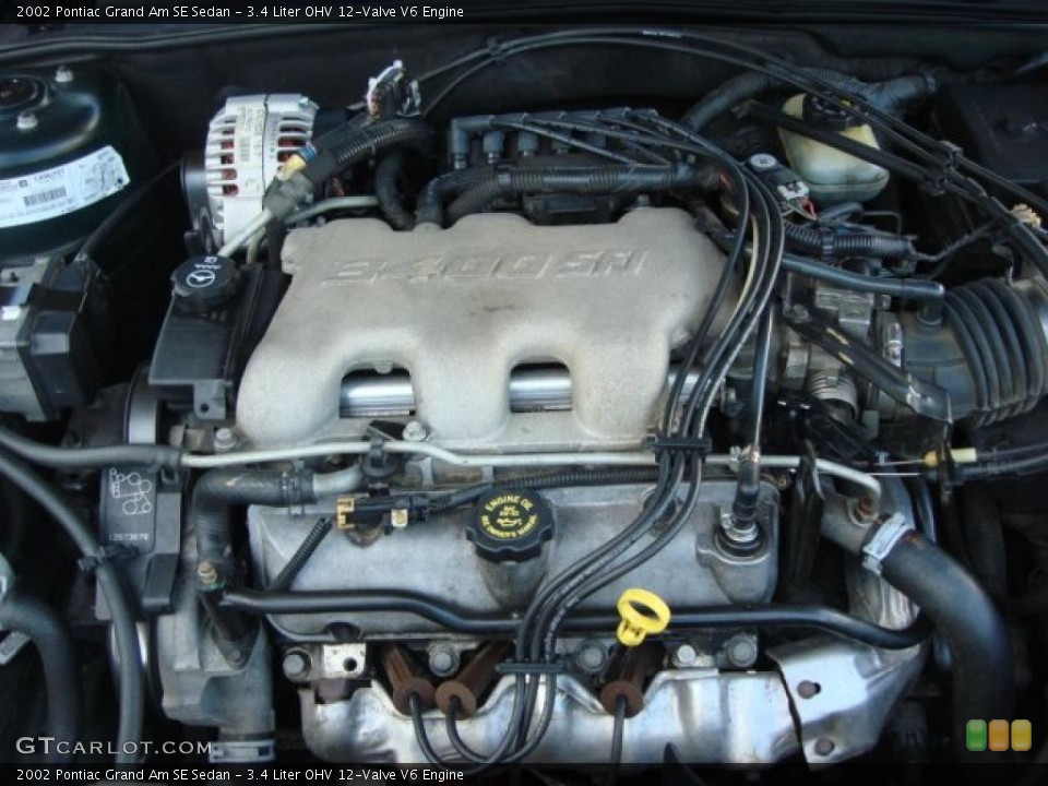 3.4 Liter OHV 12-Valve V6 Engine for the 2002 Pontiac Grand Am #49546445