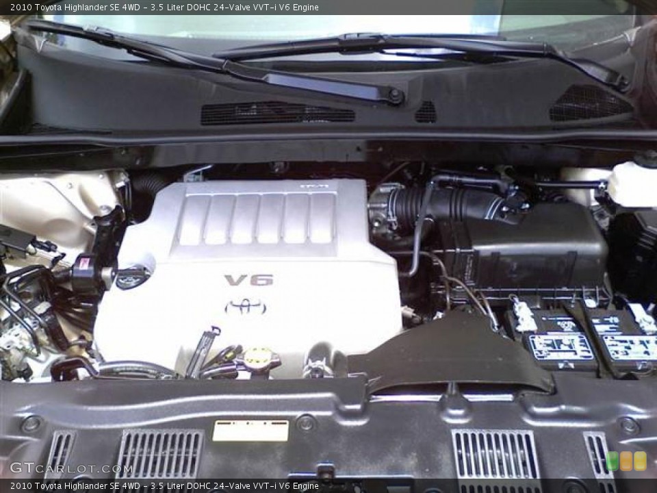 3.5 Liter DOHC 24-Valve VVT-i V6 Engine for the 2010 Toyota Highlander #49550552