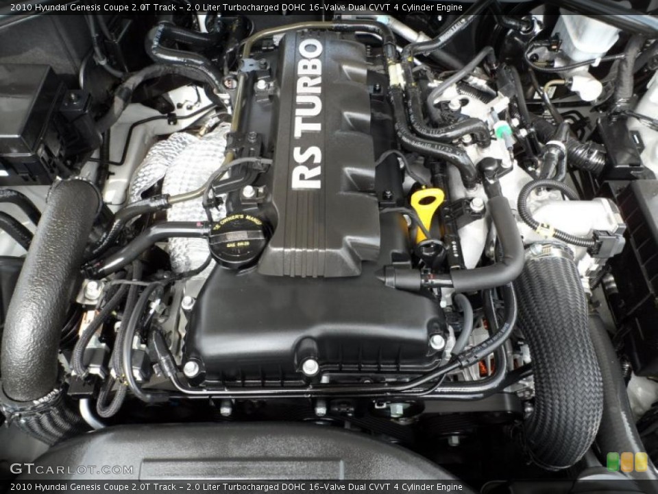 2.0 Liter Turbocharged DOHC 16-Valve Dual CVVT 4 Cylinder Engine for the 2010 Hyundai Genesis Coupe #49551701
