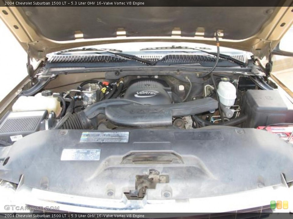 5.3 Liter OHV 16-Valve Vortec V8 Engine for the 2004 Chevrolet Suburban #49561610