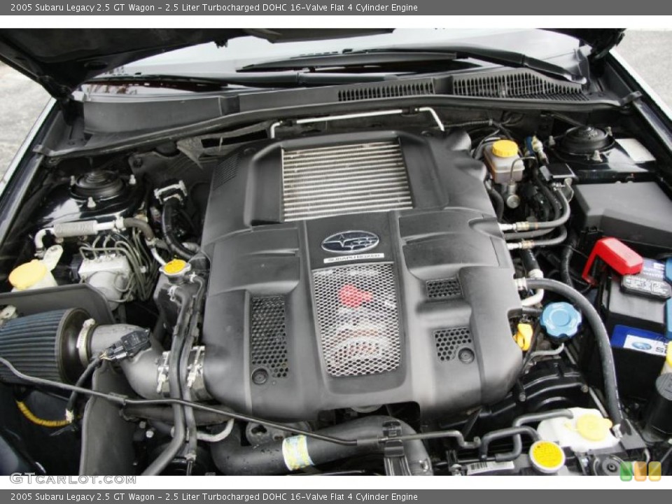2.5 Liter Turbocharged DOHC 16-Valve Flat 4 Cylinder Engine for the 2005 Subaru Legacy #49601371