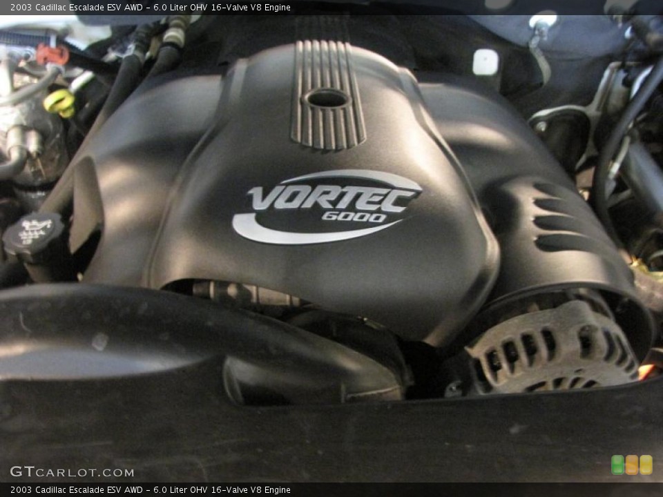 6.0 Liter OHV 16-Valve V8 Engine for the 2003 Cadillac Escalade #49605520