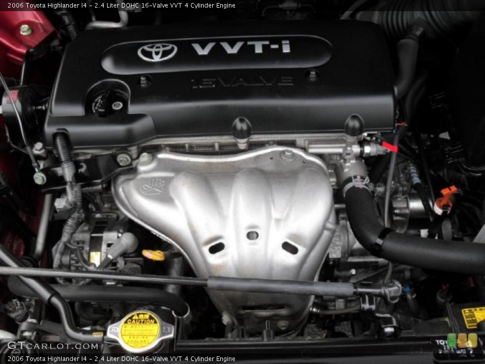 2.4 Liter DOHC 16-Valve VVT 4 Cylinder Engine for the 2006 Toyota Highlander #49619149