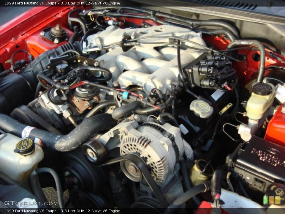 3.8 Liter OHV 12-Valve V6 Engine for the 1999 Ford Mustang #49620583