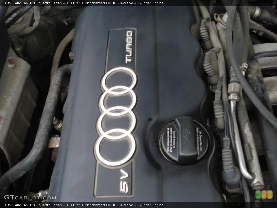 1.8 Liter Turbocharged DOHC 20-Valve 4 Cylinder Engine for the 1997 Audi A4 #49627831