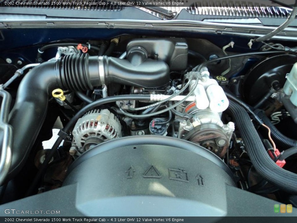 4.3 Liter OHV 12 Valve Vortec V6 Engine for the 2002 Chevrolet Silverado 1500 #49627969