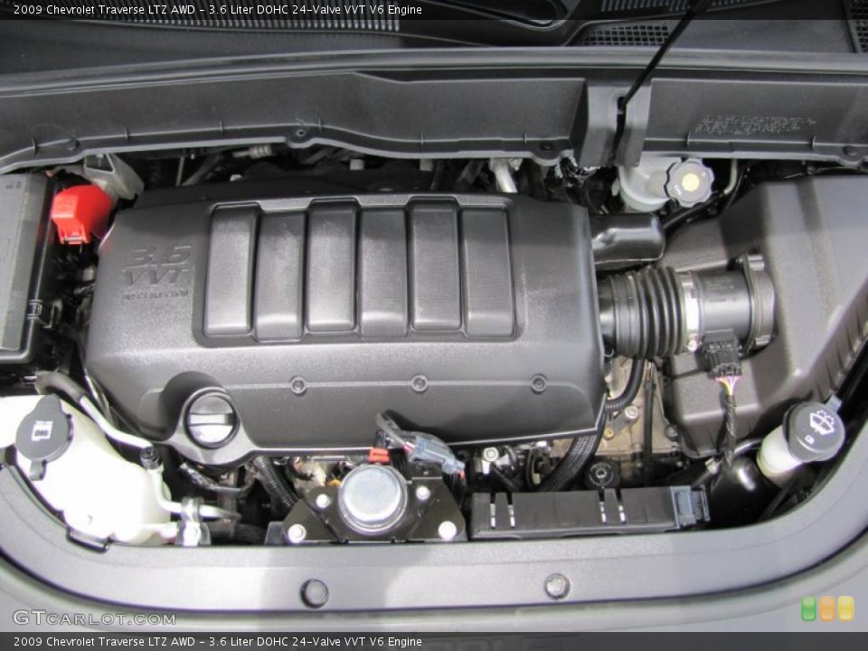 3.6 Liter DOHC 24-Valve VVT V6 Engine for the 2009 Chevrolet Traverse #49672257