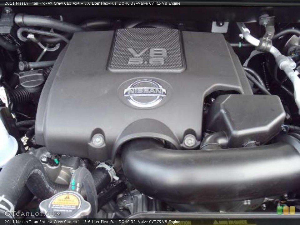 5.6 Liter Flex-Fuel DOHC 32-Valve CVTCS V8 Engine for the 2011 Nissan Titan #49696855