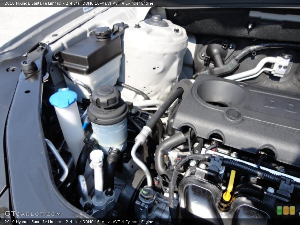 2.4 Liter DOHC 16-Valve VVT 4 Cylinder Engine for the 2010 Hyundai Santa Fe #49707001