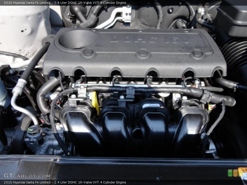 2.4 Liter DOHC 16-Valve VVT 4 Cylinder Engine for the 2010 Hyundai Santa Fe #49707013