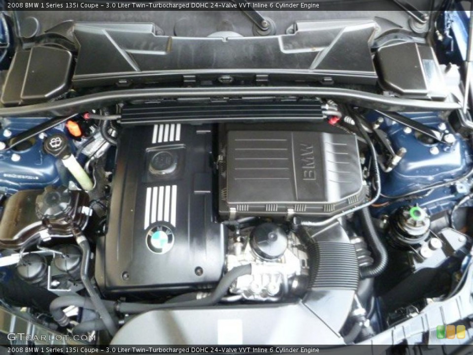 3.0 Liter Twin-Turbocharged DOHC 24-Valve VVT Inline 6 Cylinder Engine for the 2008 BMW 1 Series #49708186