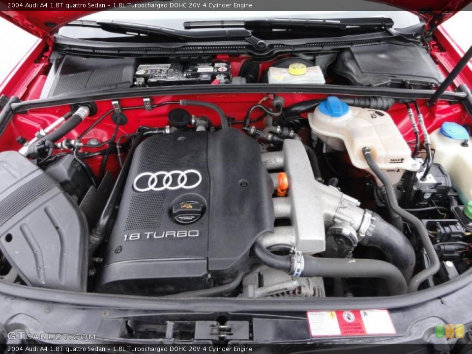 1.8L Turbocharged DOHC 20V 4 Cylinder Engine for the 2004 Audi A4 #49716082