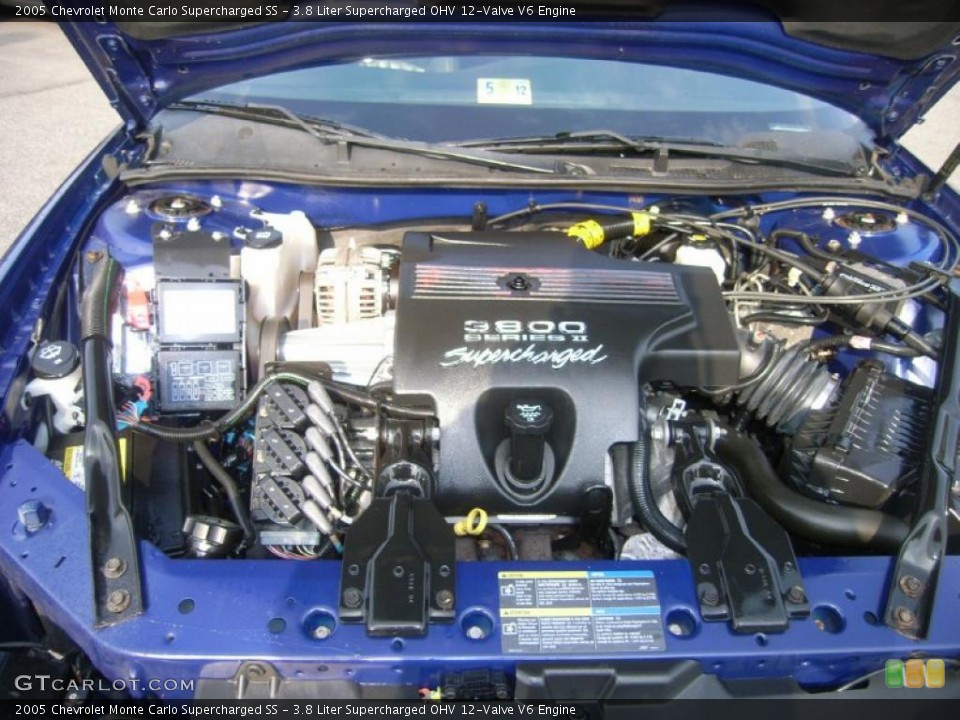3.8 Liter Supercharged OHV 12-Valve V6 Engine for the 2005 Chevrolet Monte Carlo #49718089