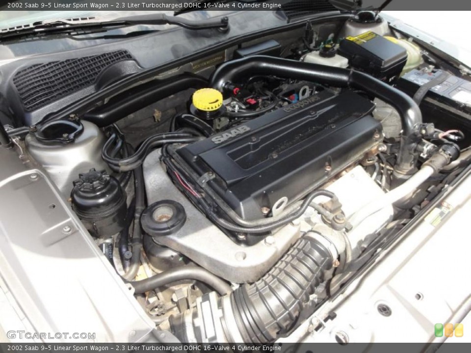 2.3 Liter Turbocharged DOHC 16-Valve 4 Cylinder Engine for the 2002 Saab 9-5 #49720759