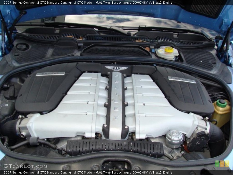 6.0L Twin-Turbocharged DOHC 48V VVT W12 Engine for the 2007 Bentley Continental GTC #49735471