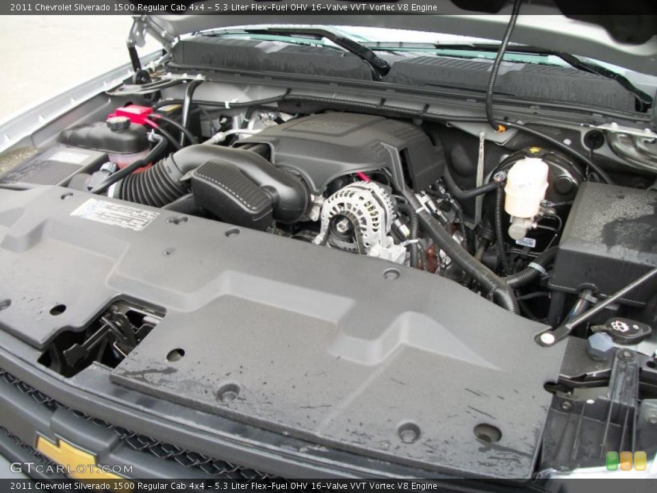 5.3 Liter Flex-Fuel OHV 16-Valve VVT Vortec V8 Engine for the 2011 Chevrolet Silverado 1500 #49735741