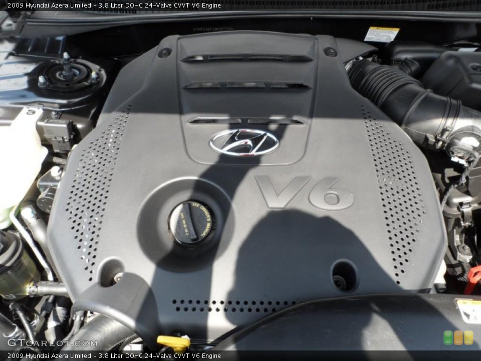 3.8 Liter DOHC 24-Valve CVVT V6 Engine for the 2009 Hyundai Azera #49744657