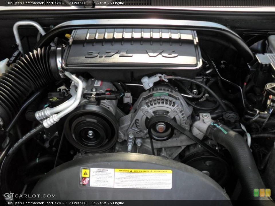 3.7 Liter SOHC 12-Valve V6 Engine for the 2009 Jeep Commander #49746013