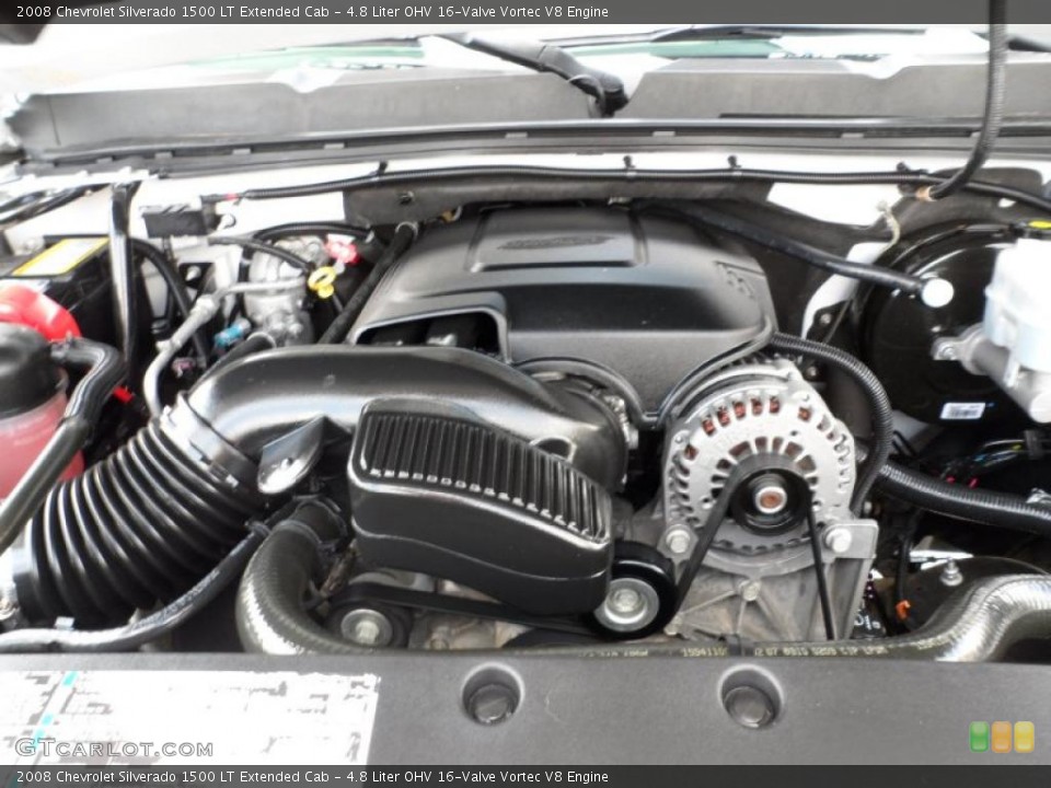 4.8 Liter OHV 16-Valve Vortec V8 Engine for the 2008 Chevrolet Silverado 1500 #49746973