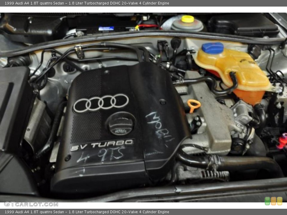 1.8 Liter Turbocharged DOHC 20-Valve 4 Cylinder Engine for the 1999 Audi A4 #49765621