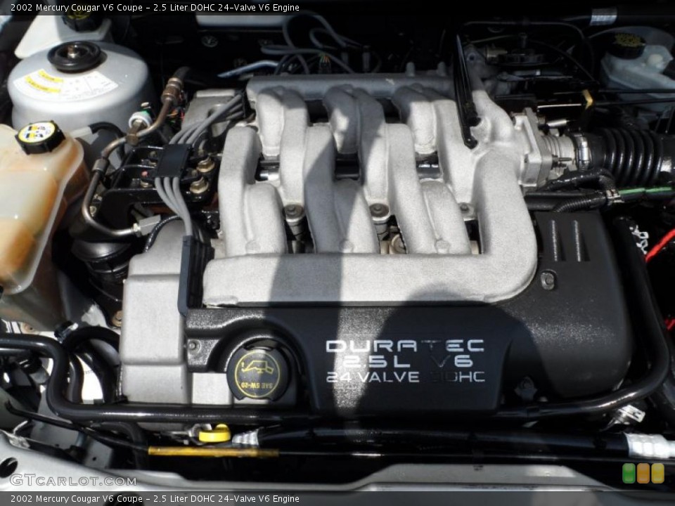 2.5 Liter DOHC 24-Valve V6 2002 Mercury Cougar Engine