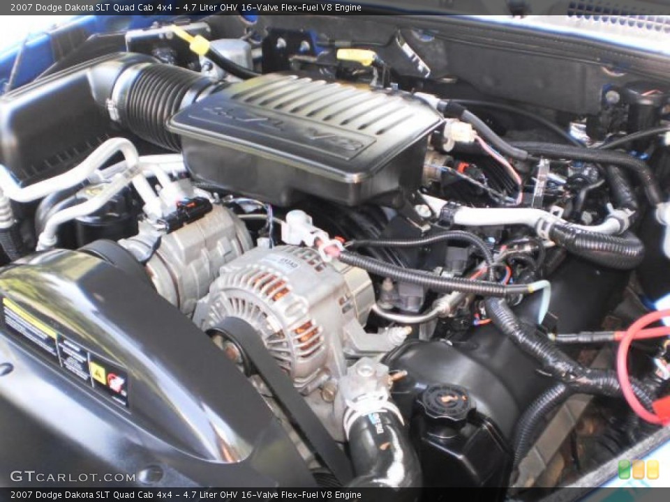 4.7 Liter OHV 16-Valve Flex-Fuel V8 Engine for the 2007 Dodge Dakota #49786841