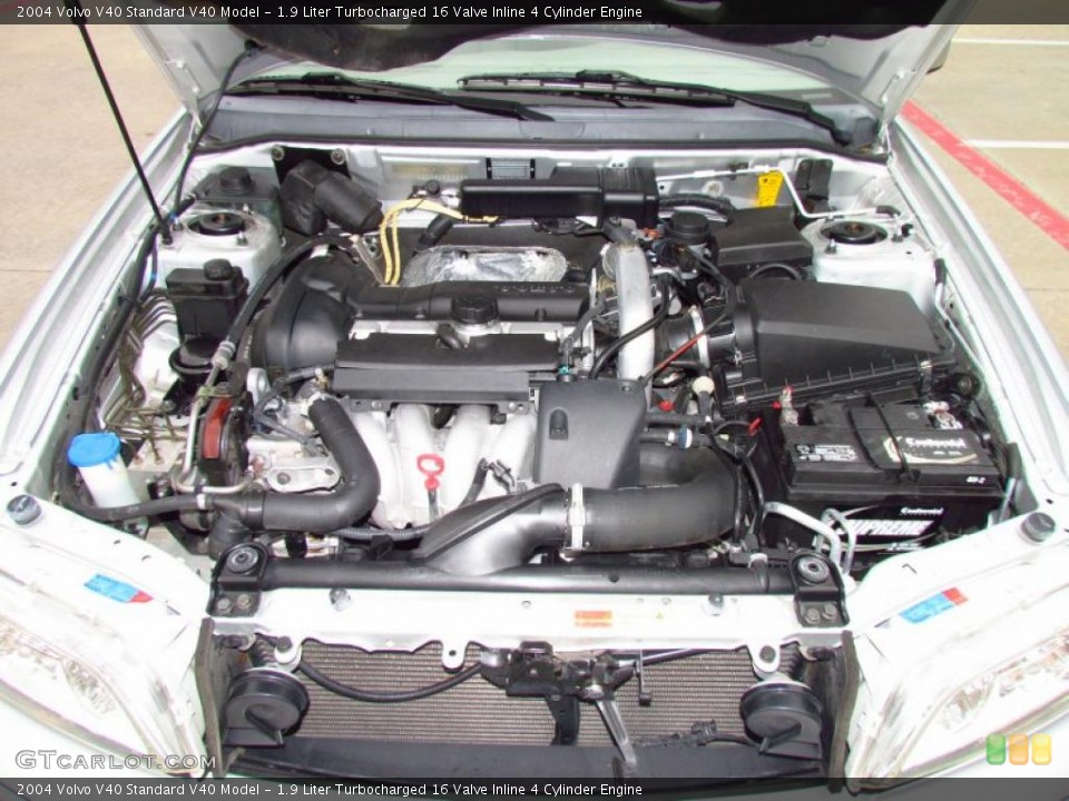 1.9 Liter Turbocharged 16 Valve Inline 4 Cylinder Engine for the 2004 Volvo V40 #49798223