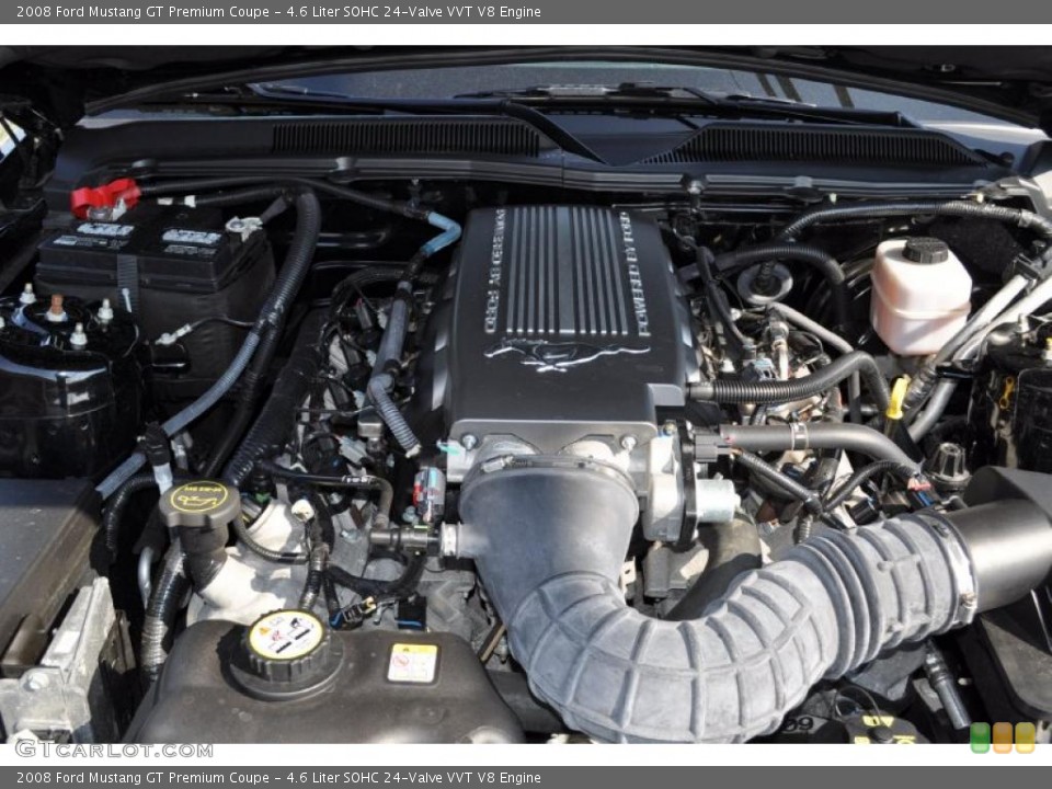 4.6 Liter SOHC 24-Valve VVT V8 Engine for the 2008 Ford Mustang #49823394