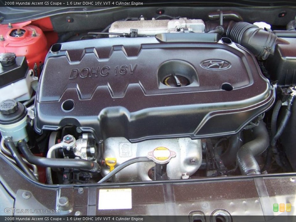 1.6 Liter DOHC 16V VVT 4 Cylinder Engine for the 2008 Hyundai Accent #49831165