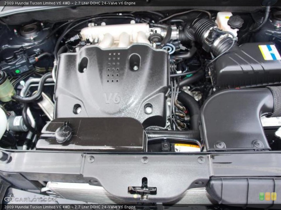 2.7 Liter DOHC 24-Valve V6 Engine for the 2009 Hyundai Tucson #49836906