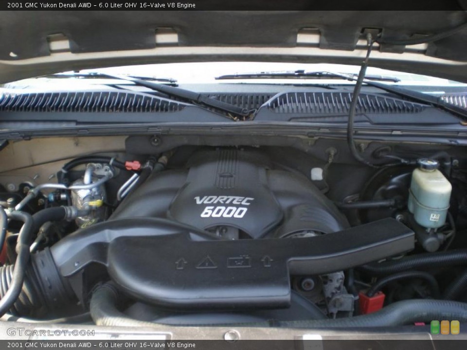 6.0 Liter OHV 16-Valve V8 2001 GMC Yukon Engine