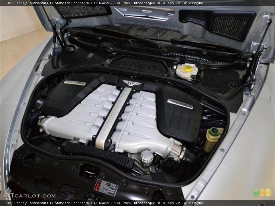6.0L Twin-Turbocharged DOHC 48V VVT W12 Engine for the 2007 Bentley Continental GTC #49857155