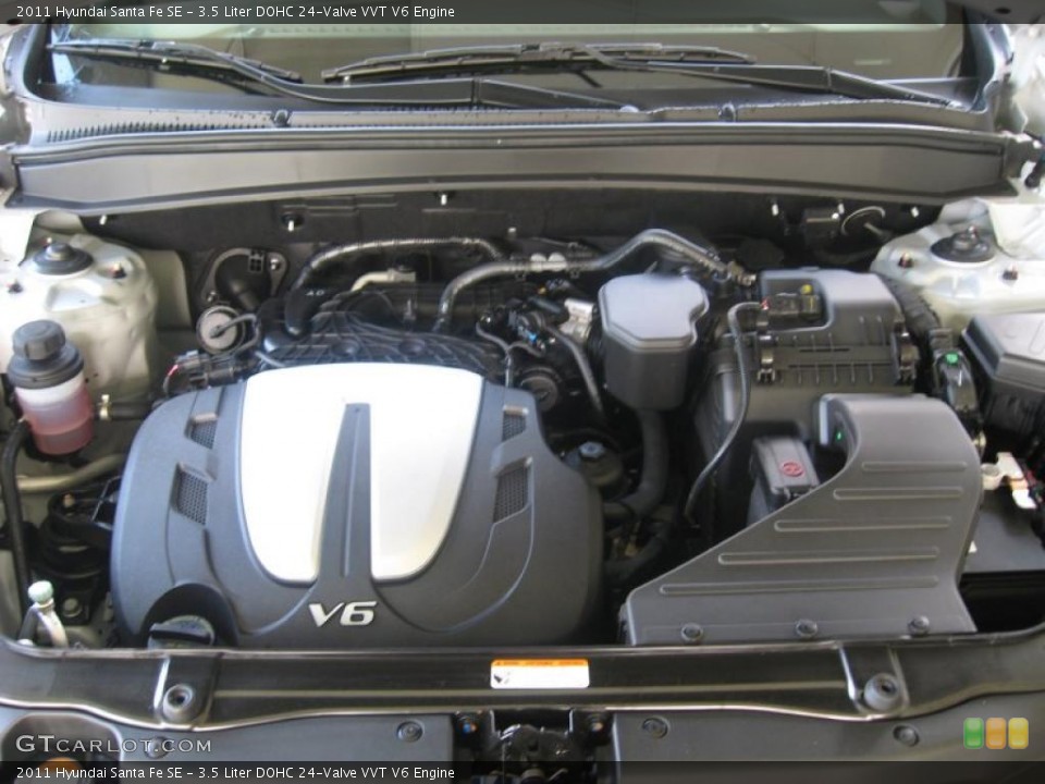 3.5 Liter DOHC 24-Valve VVT V6 Engine for the 2011 Hyundai Santa Fe #49870208