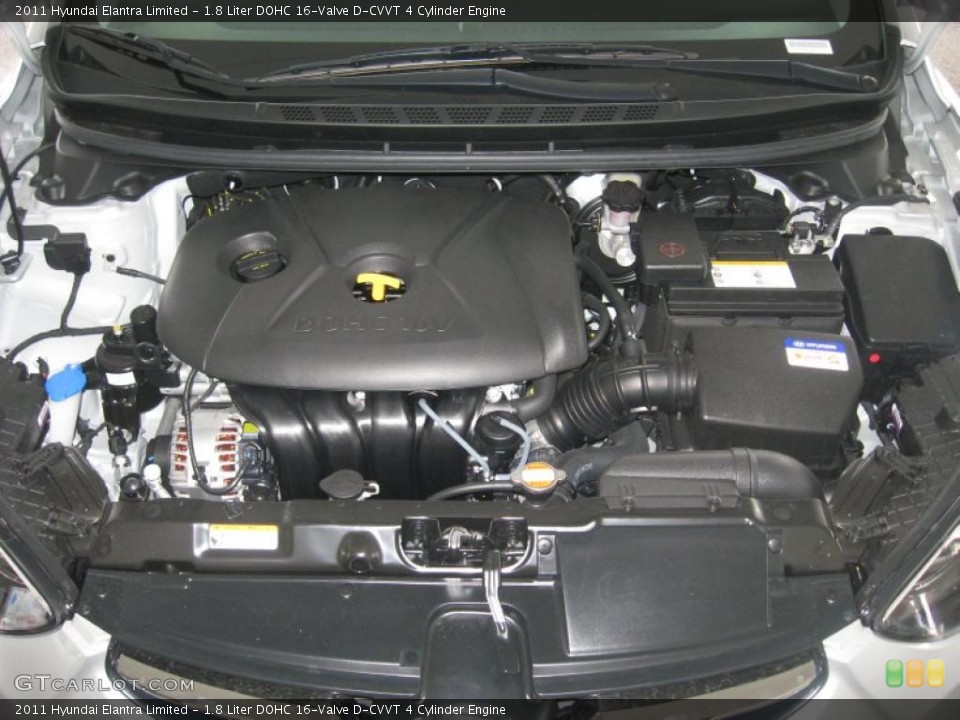 1.8 Liter DOHC 16-Valve D-CVVT 4 Cylinder Engine for the 2011 Hyundai Elantra #49872758