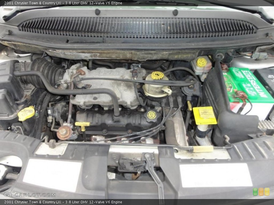 3.8 Liter OHV 12-Valve V6 Engine for the 2001 Chrysler Town & Country #49884485