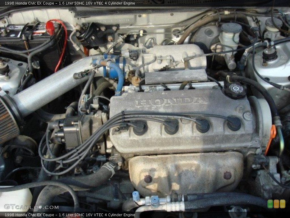 1.6 Liter SOHC 16V VTEC 4 Cylinder Engine for the 1998 Honda Civic #49897893