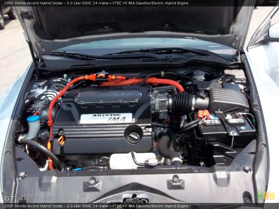 3.0 Liter SOHC 24-Valve i-VTEC V6 IMA Gasoline/Electric Hybrid Engine for the 2005 Honda Accord #49900580