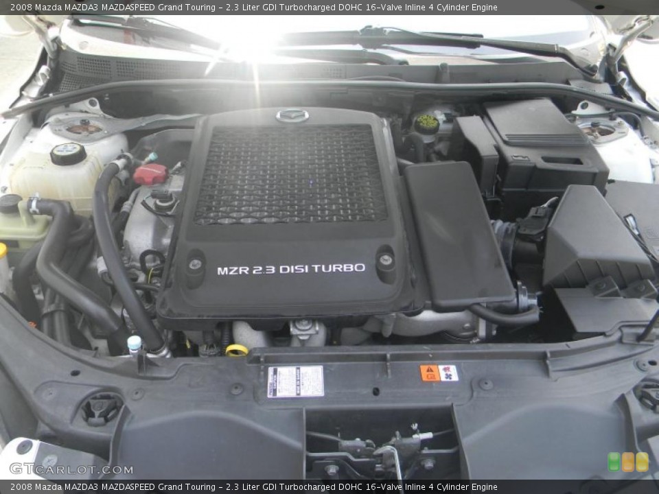 2.3 Liter GDI Turbocharged DOHC 16-Valve Inline 4 Cylinder Engine for the 2008 Mazda MAZDA3 #49901516