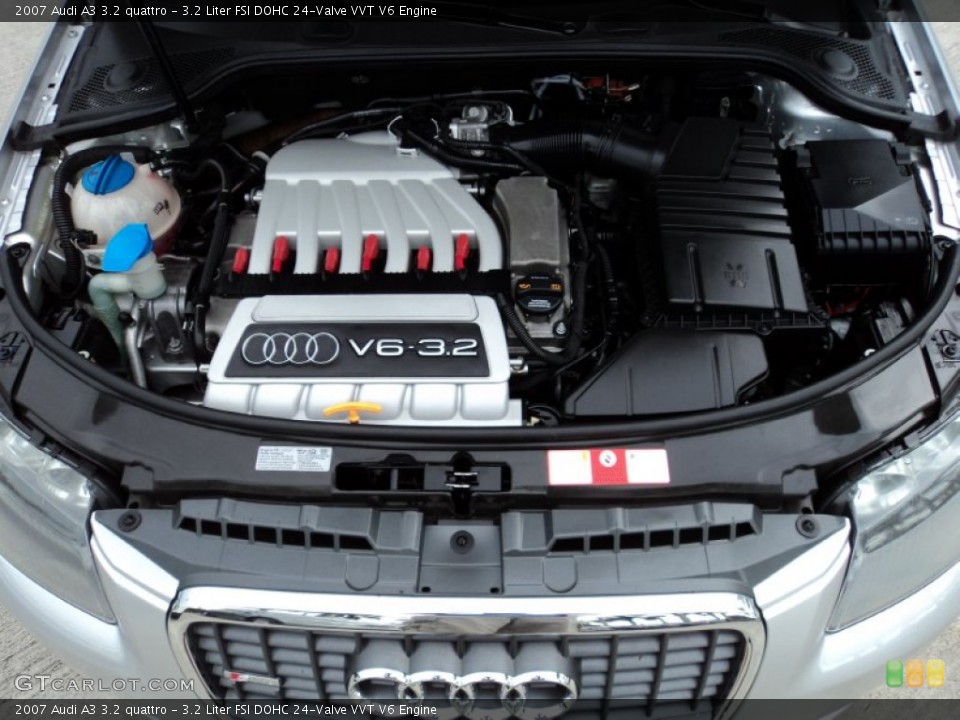 3.2 Liter FSI DOHC 24-Valve VVT V6 2007 Audi A3 Engine