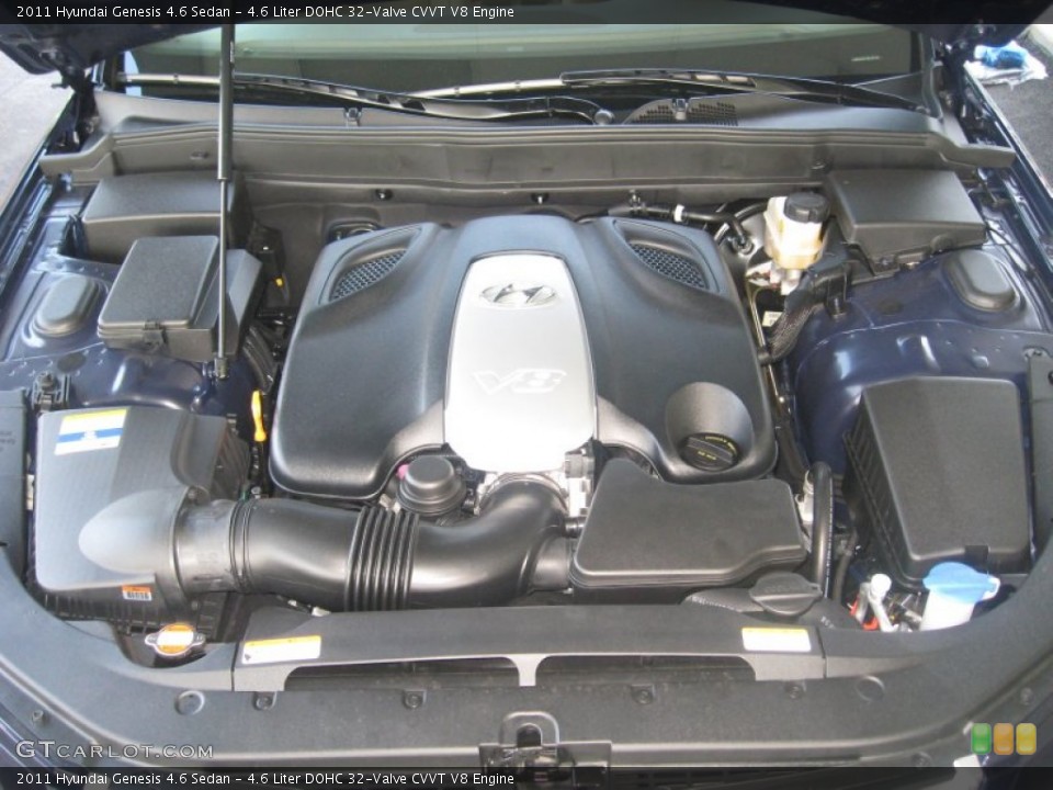 4.6 Liter DOHC 32-Valve CVVT V8 Engine for the 2011 Hyundai Genesis #49909230