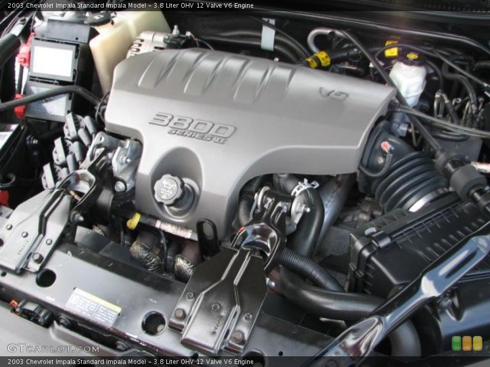 3.8 Liter OHV 12 Valve V6 Engine for the 2003 Chevrolet Impala #49923270